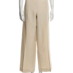 Armani Collezioni linen wide leg pants!! On trend spring pants must have large
